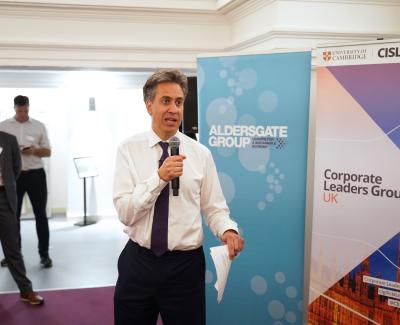 UK Energy Secretary David Miliband at London Climate Action Week